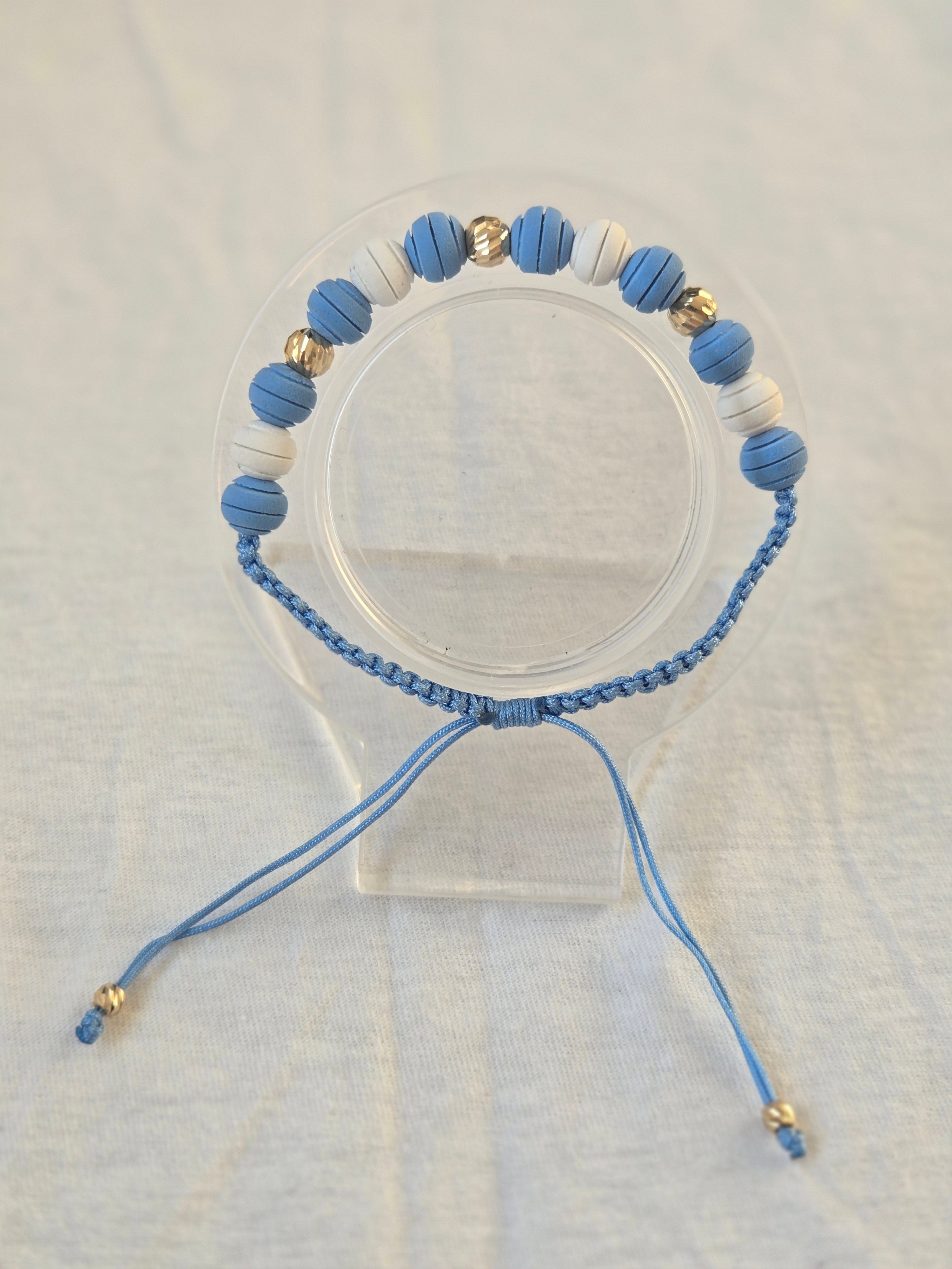 pulsera 10k azul