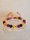 Pulsera Ajustable Oro 14k tricolor